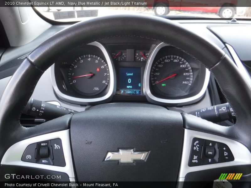 Navy Blue Metallic / Jet Black/Light Titanium 2010 Chevrolet Equinox LT AWD