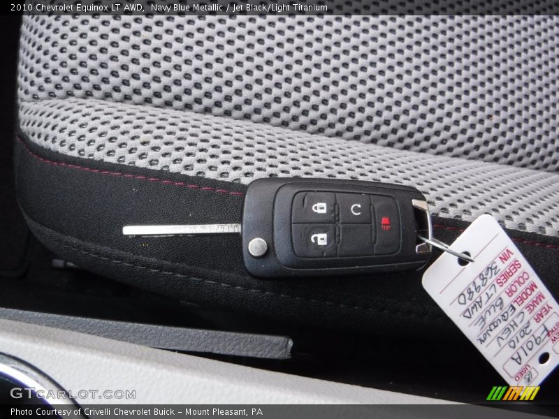 Navy Blue Metallic / Jet Black/Light Titanium 2010 Chevrolet Equinox LT AWD