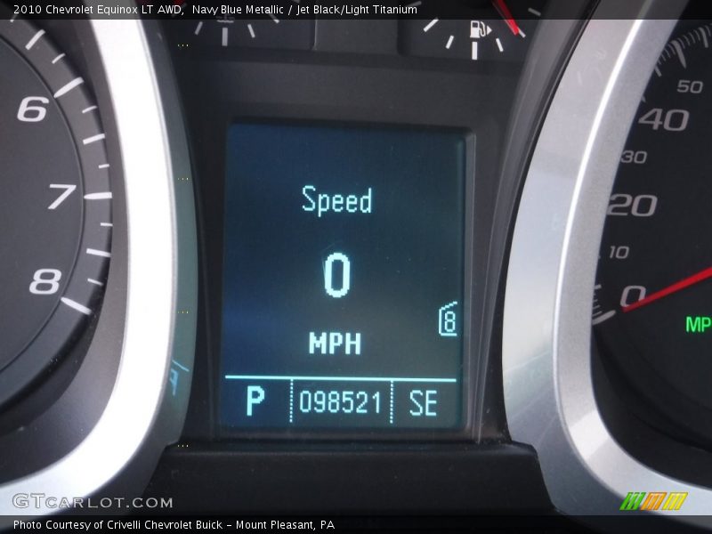 Navy Blue Metallic / Jet Black/Light Titanium 2010 Chevrolet Equinox LT AWD