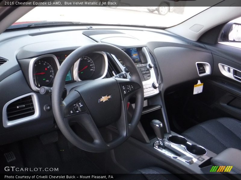 Blue Velvet Metallic / Jet Black 2016 Chevrolet Equinox LS AWD