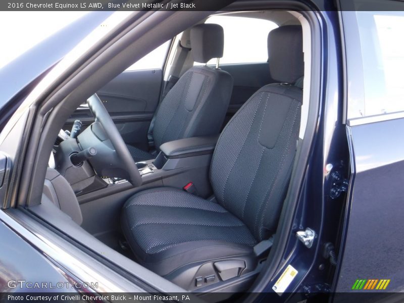 Blue Velvet Metallic / Jet Black 2016 Chevrolet Equinox LS AWD