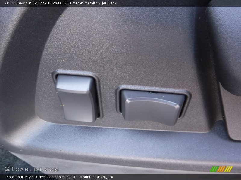 Blue Velvet Metallic / Jet Black 2016 Chevrolet Equinox LS AWD