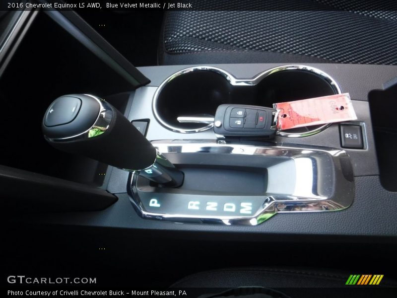 Blue Velvet Metallic / Jet Black 2016 Chevrolet Equinox LS AWD
