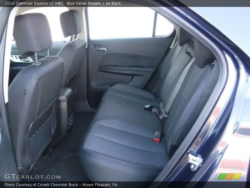 Blue Velvet Metallic / Jet Black 2016 Chevrolet Equinox LS AWD