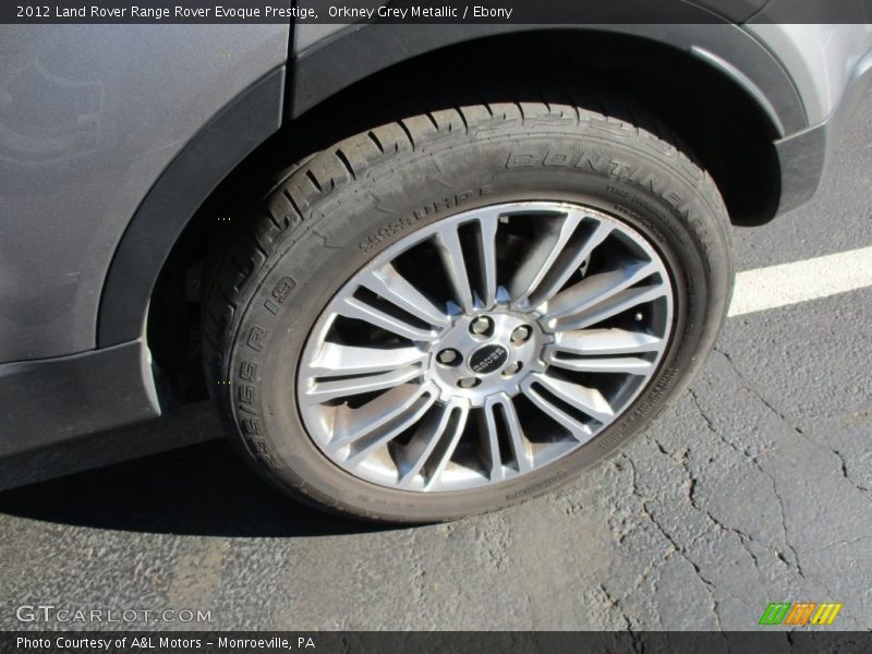 Orkney Grey Metallic / Ebony 2012 Land Rover Range Rover Evoque Prestige