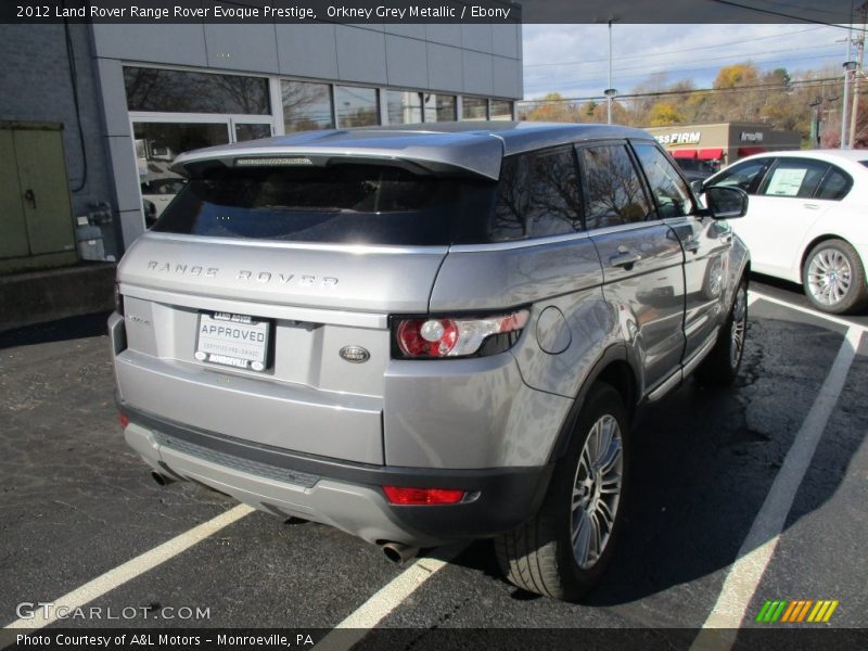 Orkney Grey Metallic / Ebony 2012 Land Rover Range Rover Evoque Prestige