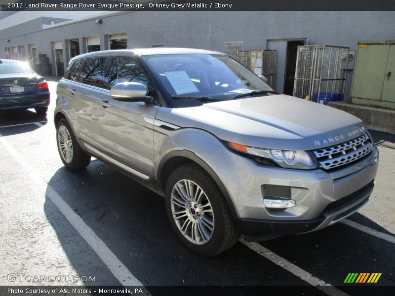 Orkney Grey Metallic / Ebony 2012 Land Rover Range Rover Evoque Prestige