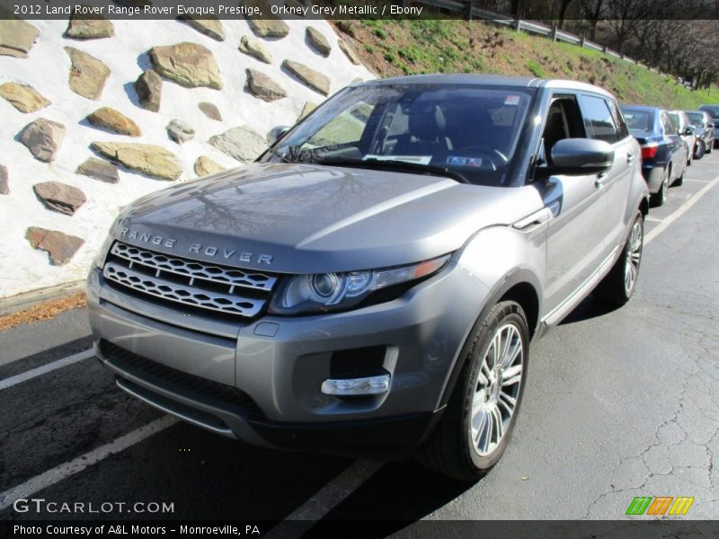 Orkney Grey Metallic / Ebony 2012 Land Rover Range Rover Evoque Prestige