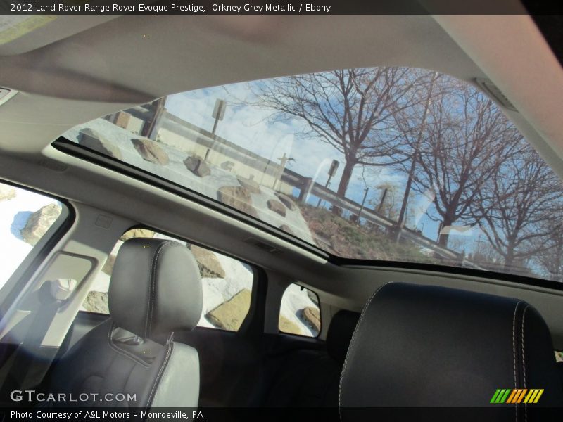 Orkney Grey Metallic / Ebony 2012 Land Rover Range Rover Evoque Prestige