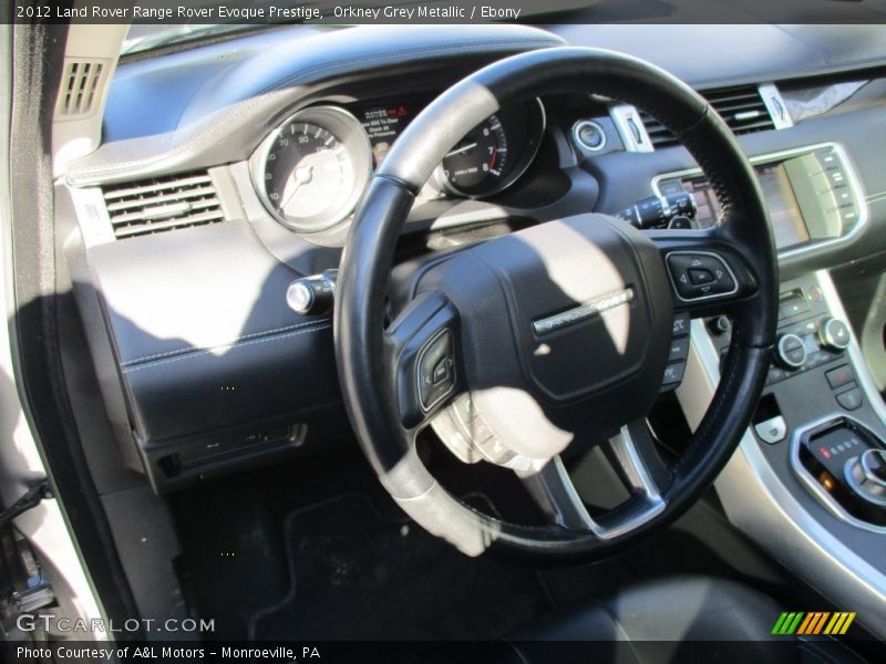 Orkney Grey Metallic / Ebony 2012 Land Rover Range Rover Evoque Prestige