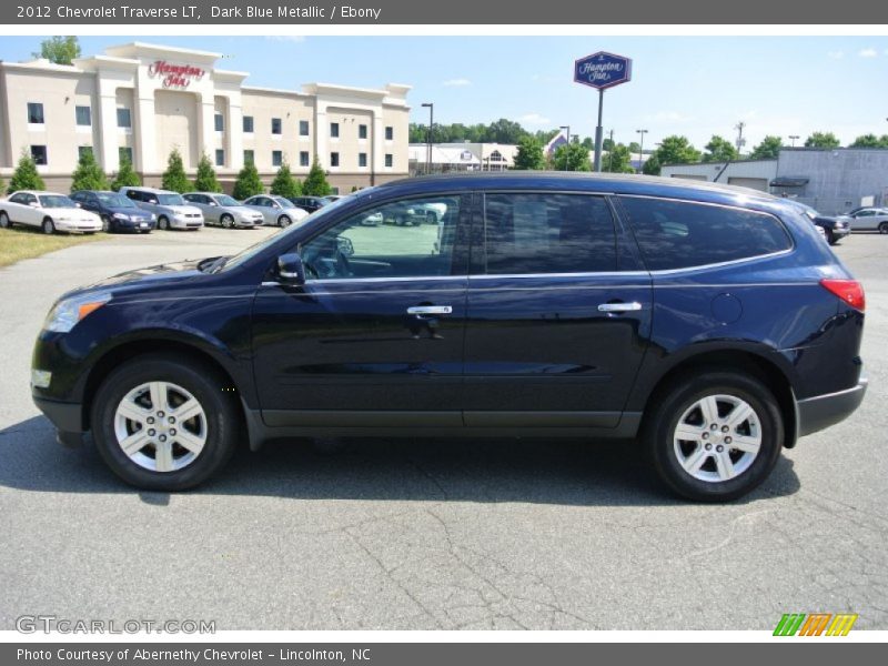 Dark Blue Metallic / Ebony 2012 Chevrolet Traverse LT