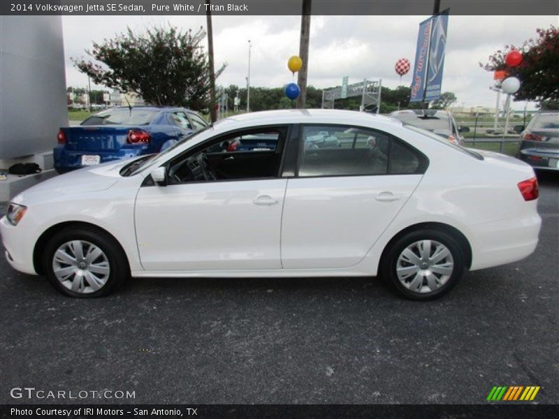 Pure White / Titan Black 2014 Volkswagen Jetta SE Sedan