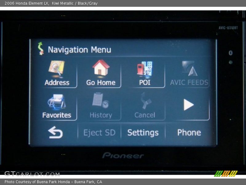 Kiwi Metallic / Black/Gray 2006 Honda Element LX