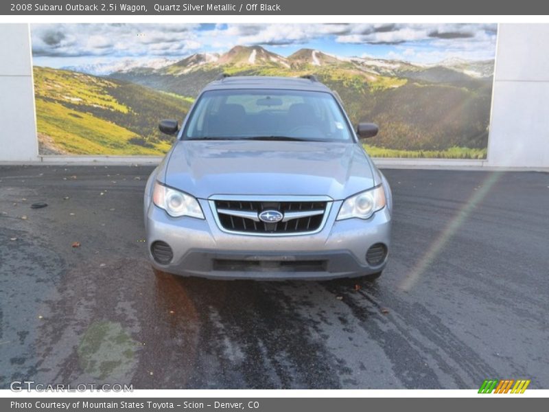 Quartz Silver Metallic / Off Black 2008 Subaru Outback 2.5i Wagon