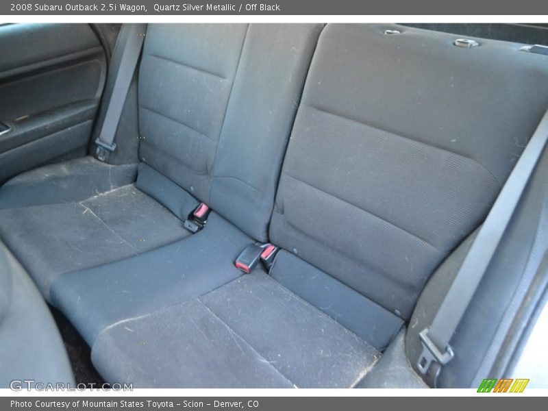 Quartz Silver Metallic / Off Black 2008 Subaru Outback 2.5i Wagon