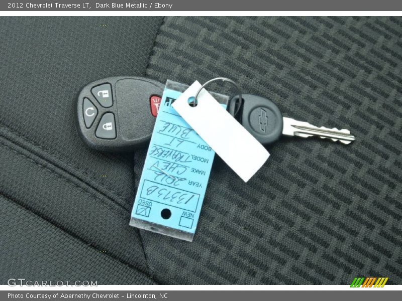 Dark Blue Metallic / Ebony 2012 Chevrolet Traverse LT