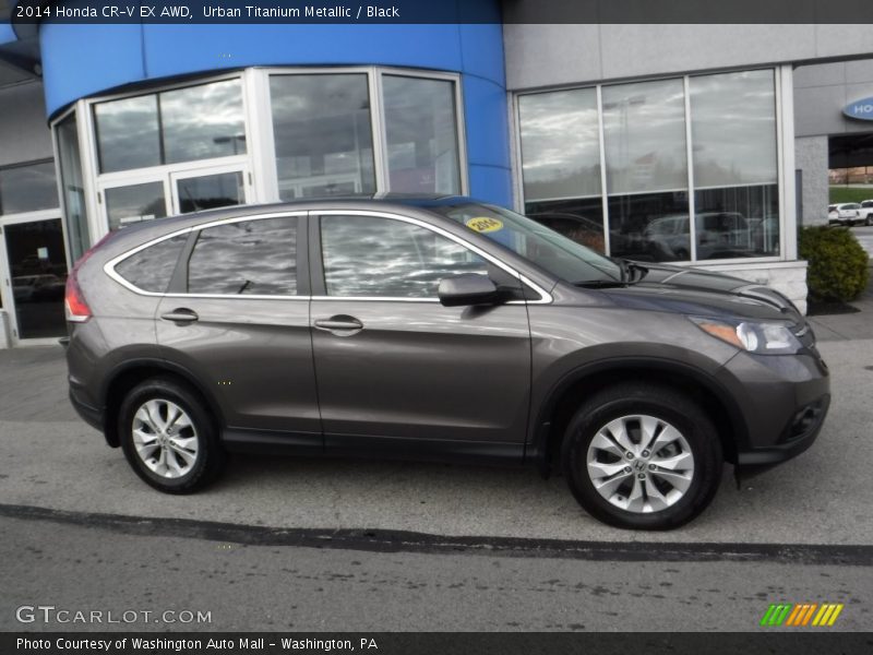 Urban Titanium Metallic / Black 2014 Honda CR-V EX AWD