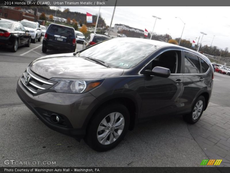 Urban Titanium Metallic / Black 2014 Honda CR-V EX AWD