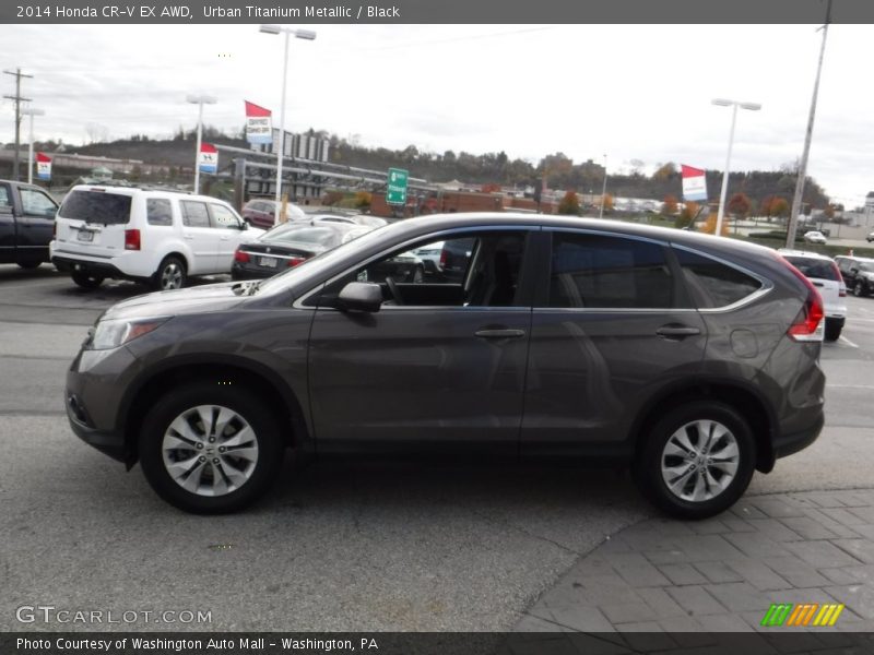 Urban Titanium Metallic / Black 2014 Honda CR-V EX AWD