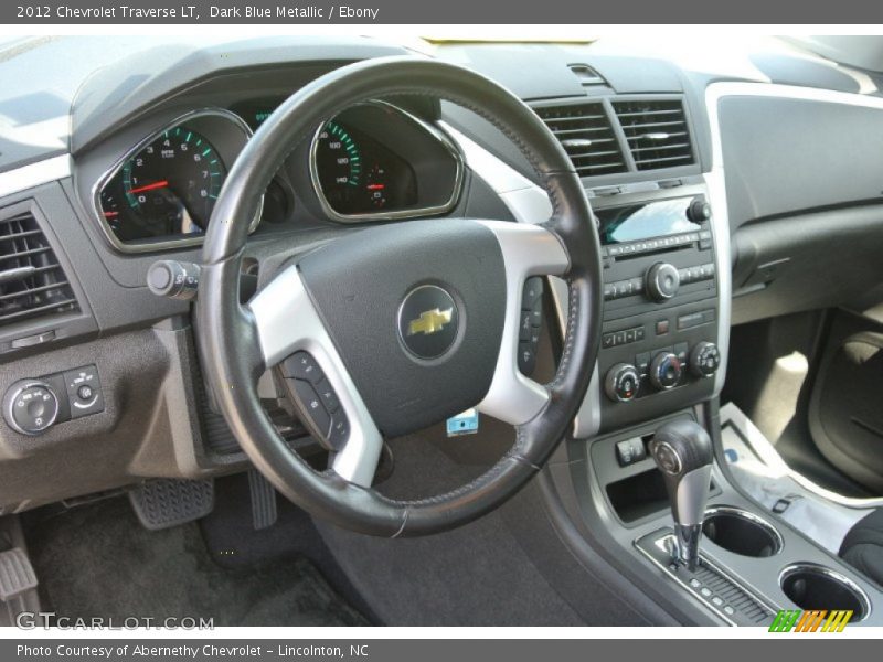 Dark Blue Metallic / Ebony 2012 Chevrolet Traverse LT