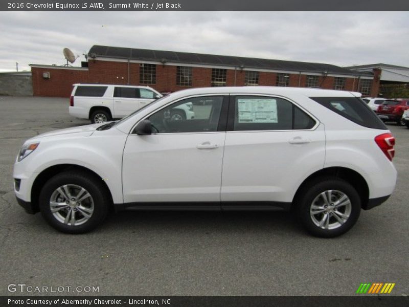 Summit White / Jet Black 2016 Chevrolet Equinox LS AWD