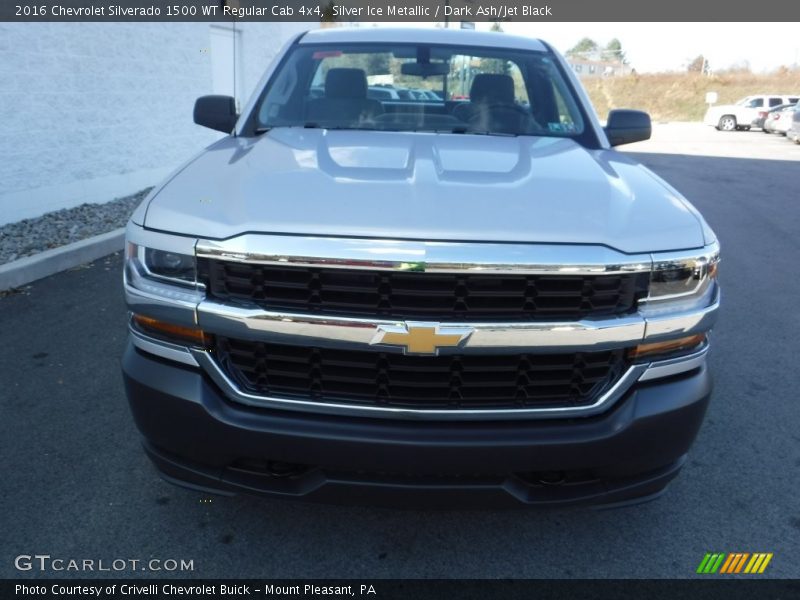 Silver Ice Metallic / Dark Ash/Jet Black 2016 Chevrolet Silverado 1500 WT Regular Cab 4x4