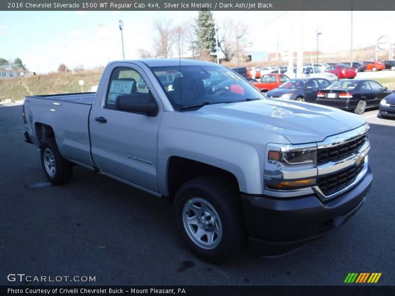 Silver Ice Metallic / Dark Ash/Jet Black 2016 Chevrolet Silverado 1500 WT Regular Cab 4x4