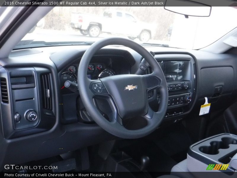 Silver Ice Metallic / Dark Ash/Jet Black 2016 Chevrolet Silverado 1500 WT Regular Cab 4x4