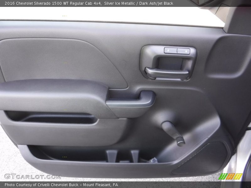 Silver Ice Metallic / Dark Ash/Jet Black 2016 Chevrolet Silverado 1500 WT Regular Cab 4x4
