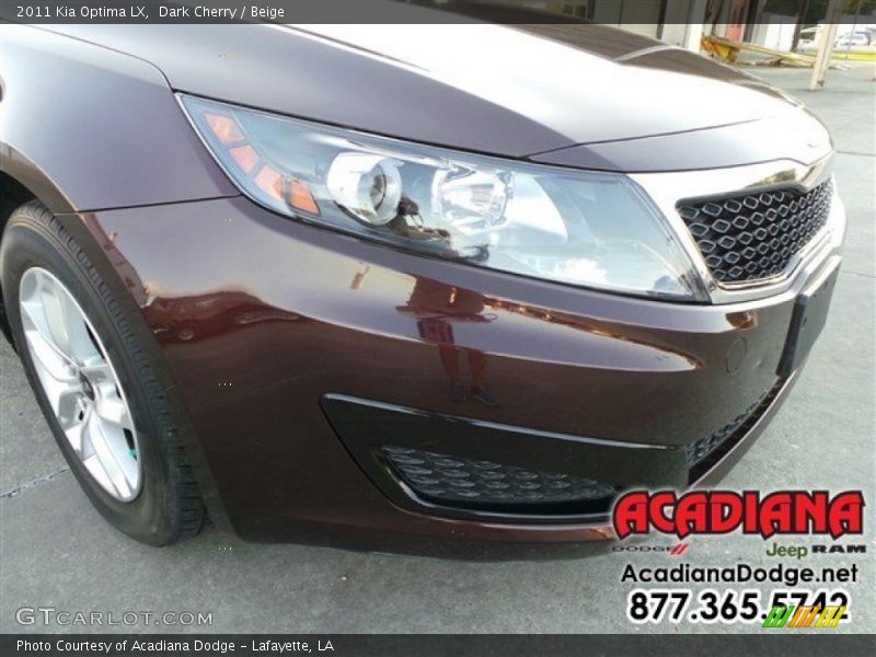 Dark Cherry / Beige 2011 Kia Optima LX