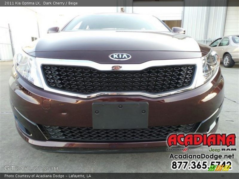 Dark Cherry / Beige 2011 Kia Optima LX
