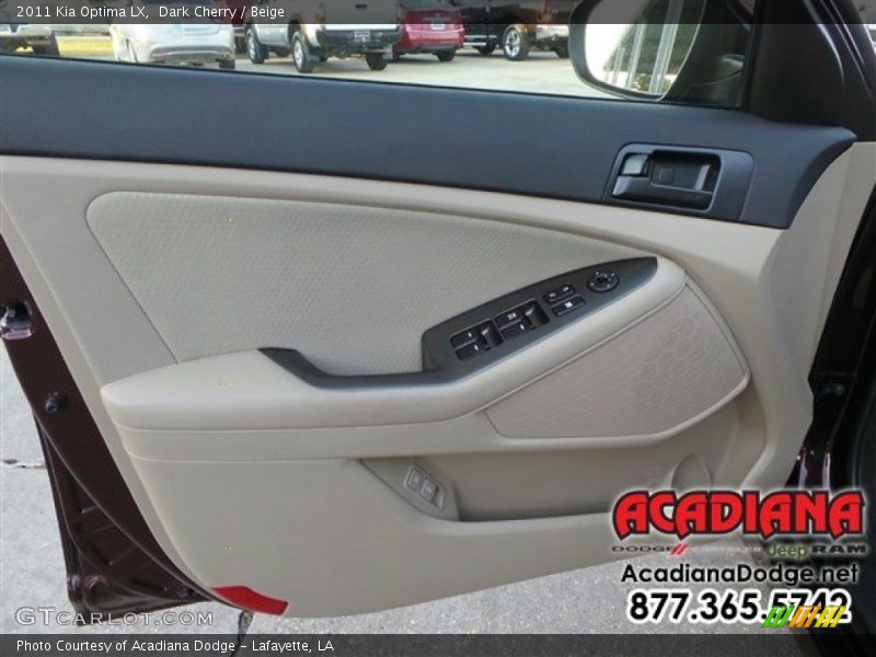 Dark Cherry / Beige 2011 Kia Optima LX