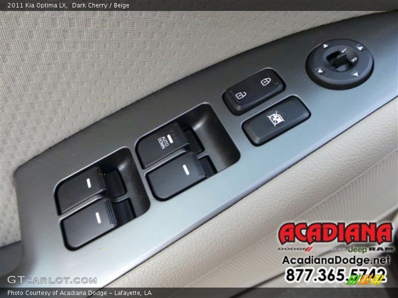 Dark Cherry / Beige 2011 Kia Optima LX