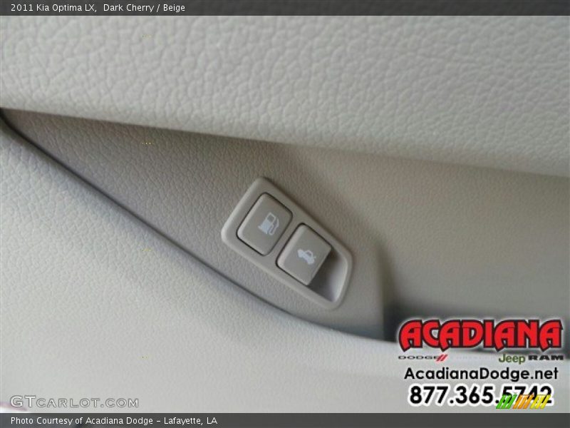Dark Cherry / Beige 2011 Kia Optima LX