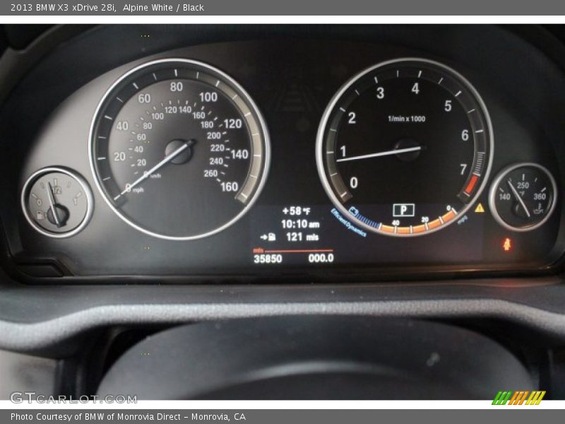 Alpine White / Black 2013 BMW X3 xDrive 28i