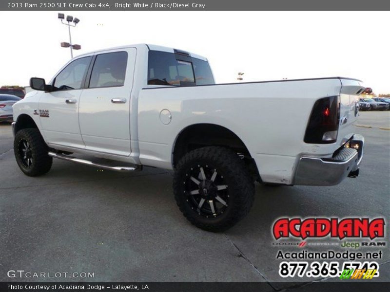 Bright White / Black/Diesel Gray 2013 Ram 2500 SLT Crew Cab 4x4