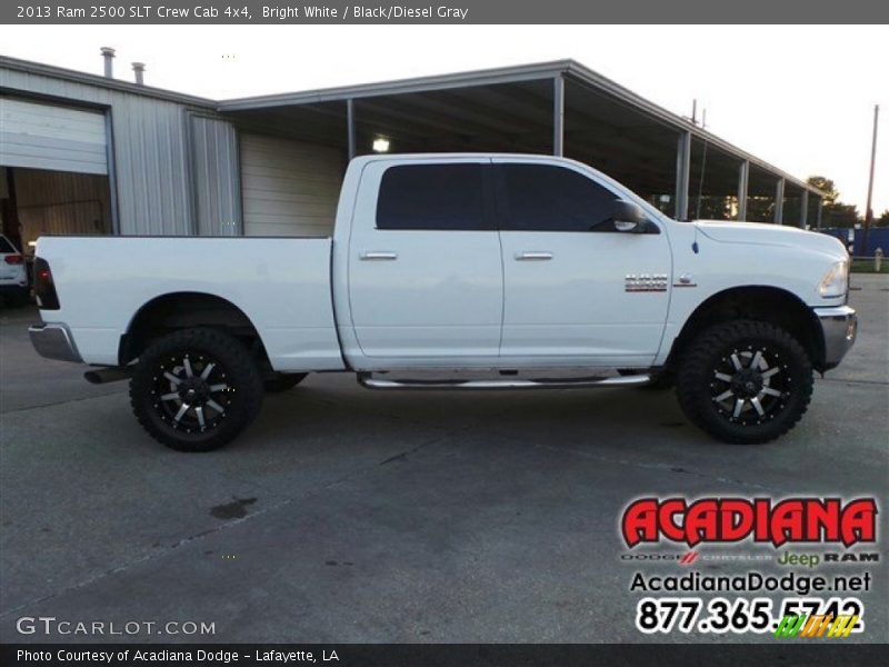 Bright White / Black/Diesel Gray 2013 Ram 2500 SLT Crew Cab 4x4