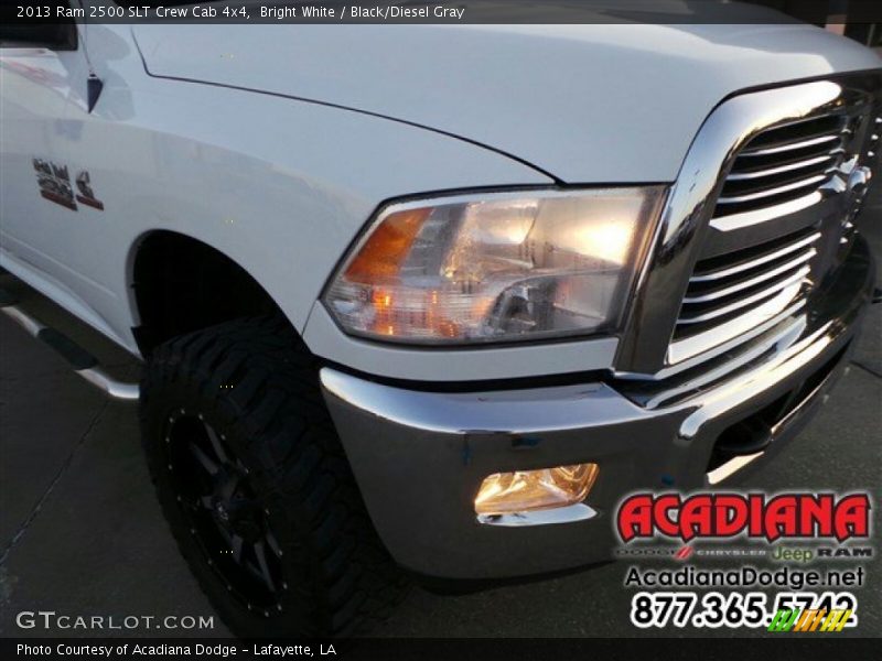 Bright White / Black/Diesel Gray 2013 Ram 2500 SLT Crew Cab 4x4