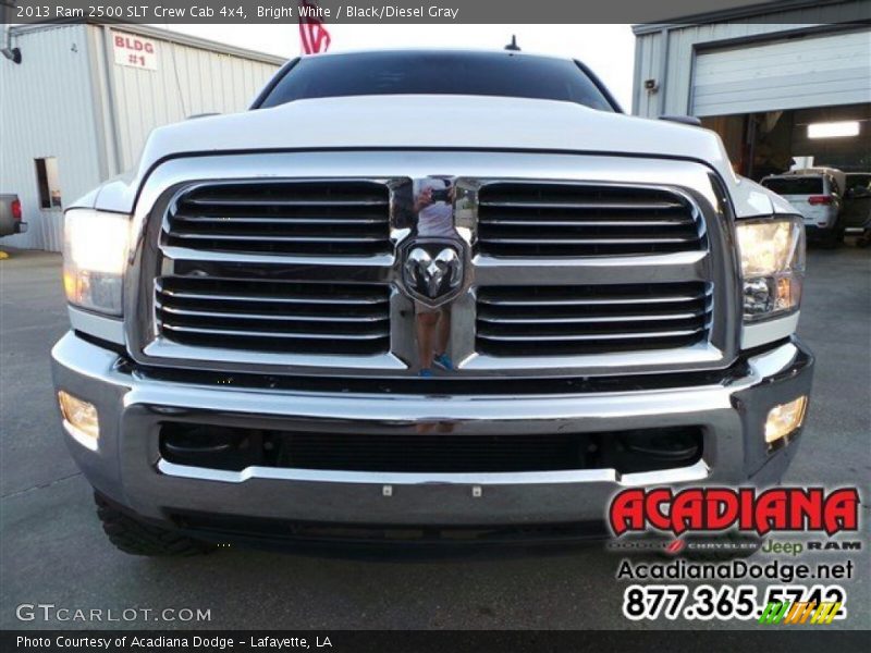 Bright White / Black/Diesel Gray 2013 Ram 2500 SLT Crew Cab 4x4