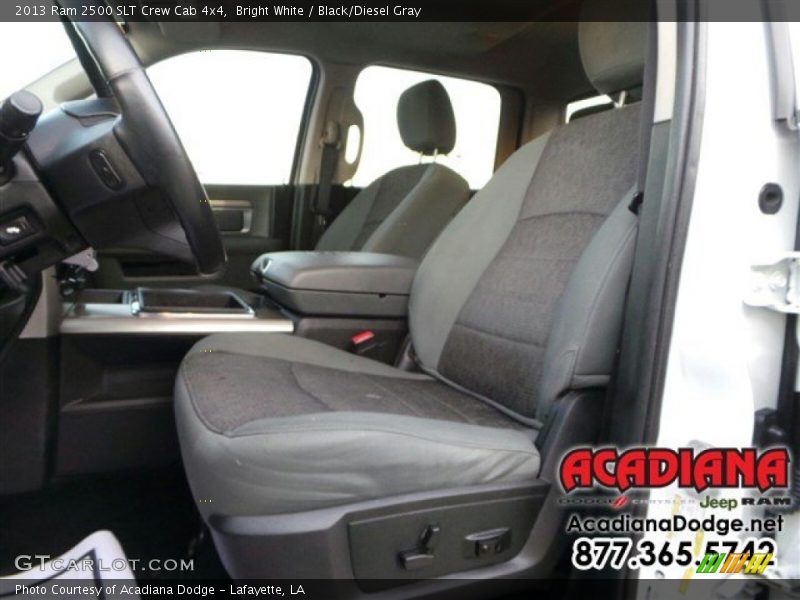 Bright White / Black/Diesel Gray 2013 Ram 2500 SLT Crew Cab 4x4