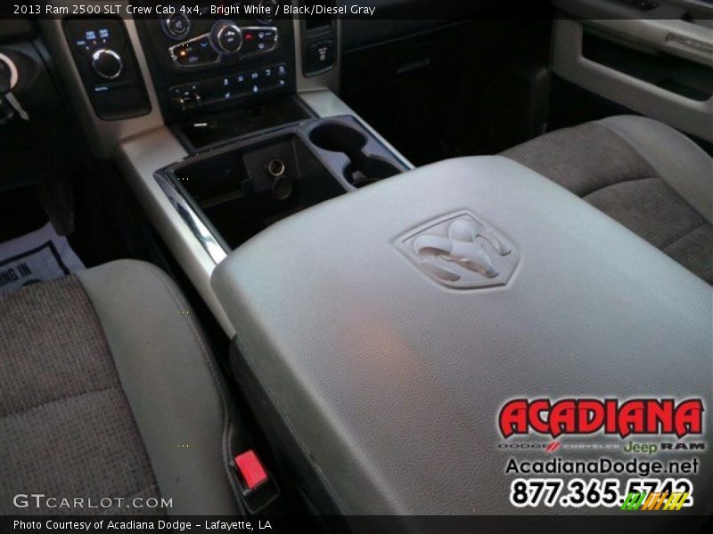 Bright White / Black/Diesel Gray 2013 Ram 2500 SLT Crew Cab 4x4