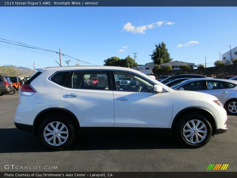 Moonlight White / Almond 2014 Nissan Rogue S AWD