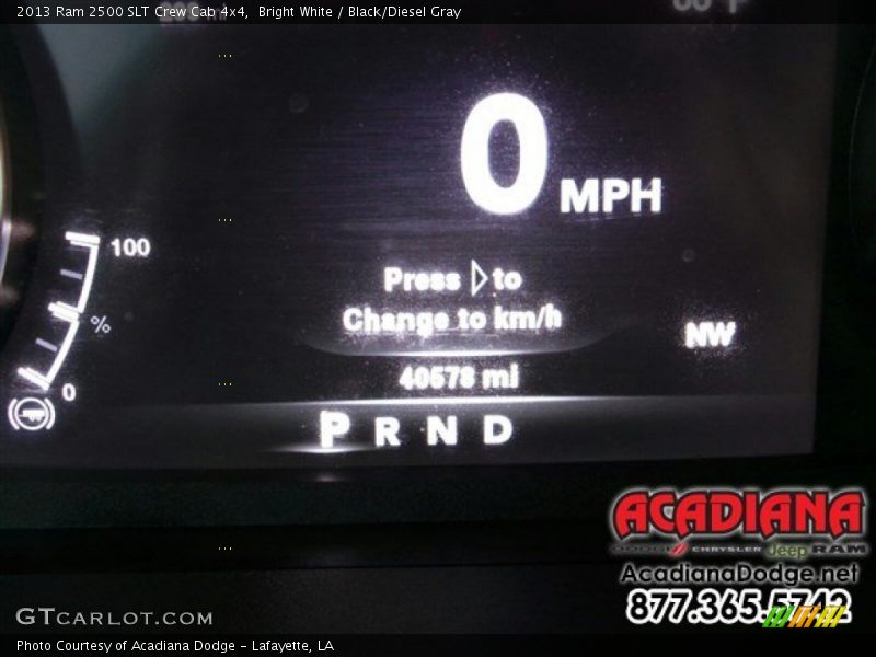 Bright White / Black/Diesel Gray 2013 Ram 2500 SLT Crew Cab 4x4