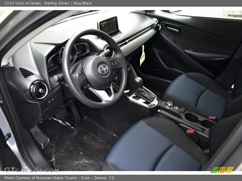 Sterling (Silver) / Blue/Black 2016 Scion iA Sedan