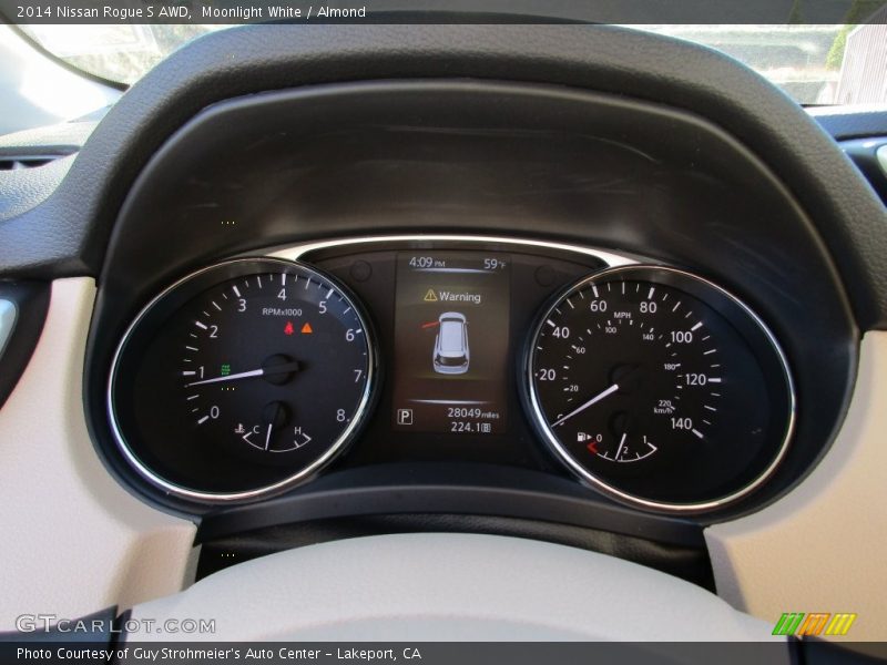 Moonlight White / Almond 2014 Nissan Rogue S AWD