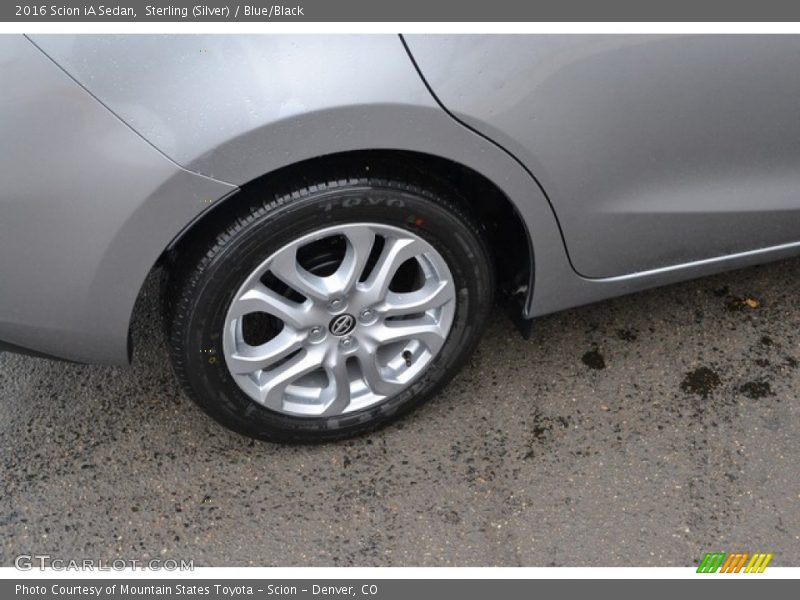 Sterling (Silver) / Blue/Black 2016 Scion iA Sedan