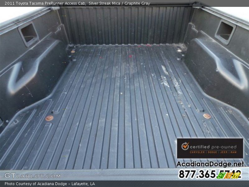 Silver Streak Mica / Graphite Gray 2011 Toyota Tacoma PreRunner Access Cab