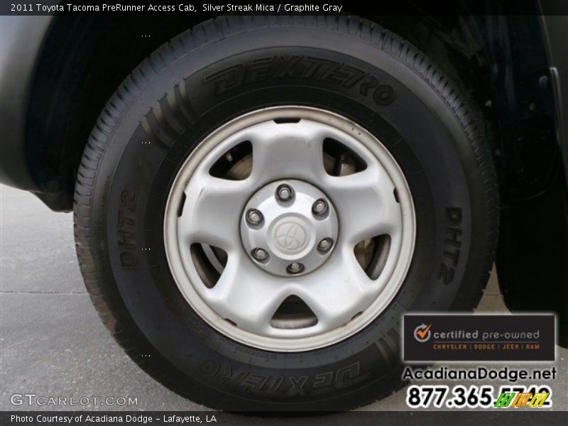 Silver Streak Mica / Graphite Gray 2011 Toyota Tacoma PreRunner Access Cab