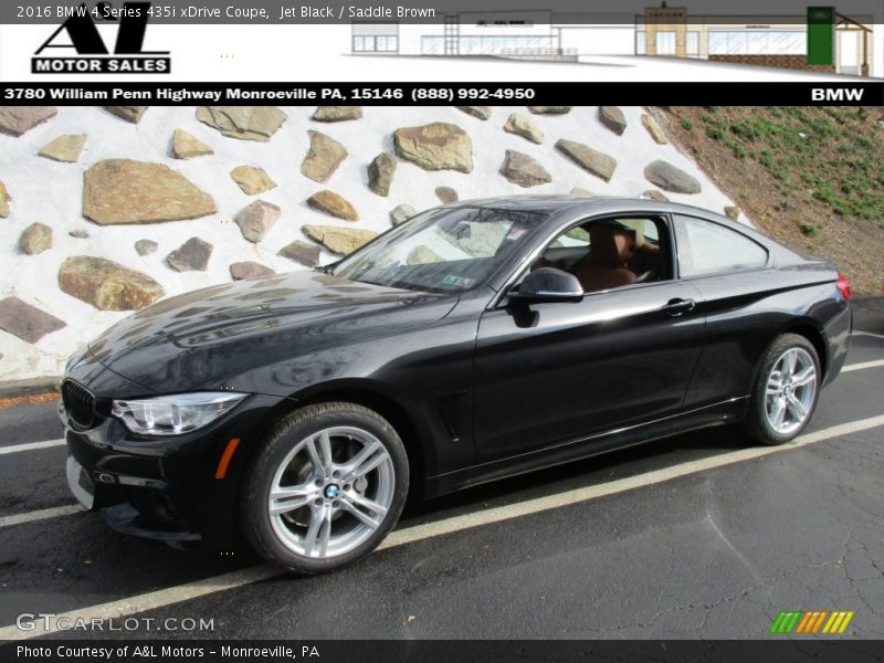 Jet Black / Saddle Brown 2016 BMW 4 Series 435i xDrive Coupe