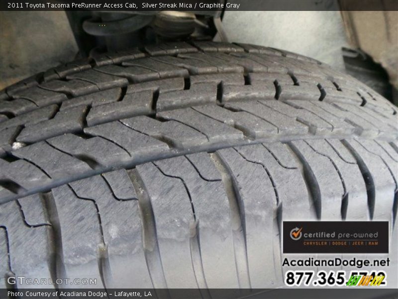 Silver Streak Mica / Graphite Gray 2011 Toyota Tacoma PreRunner Access Cab